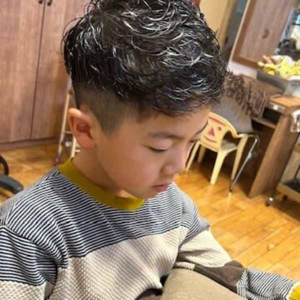 キッズでもパーマかけれます！