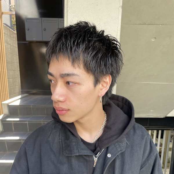 メンズショート/刈り上げなしスパイキーショート|ACT 表参道店