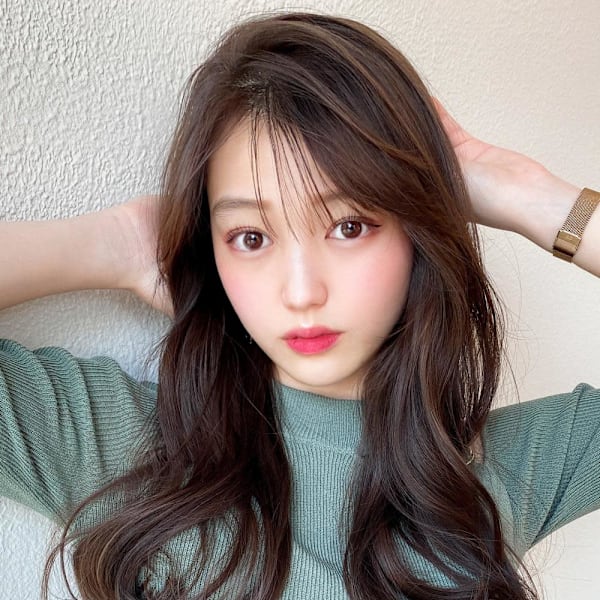 イメチェン姫カットレイヤーロングニュアンスカラー美髪