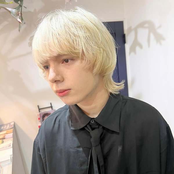 全頭ブリーチダブルカラーブロンズヘアー