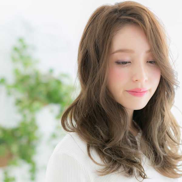 【博多美容室NAVY】かきあげバング大人巻きロングウルフ