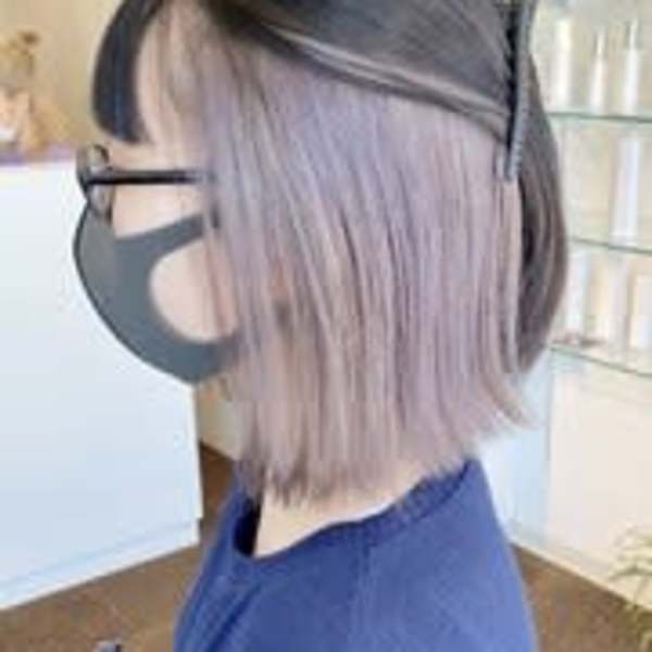 【W_SALON 河原町】インナーカラー/ミディアムボブヘア
