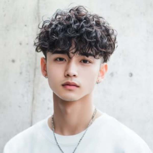 マッシュ プードルパーマ ツーブロック ショート 20代|MENS SALON RUGGED 大野城店