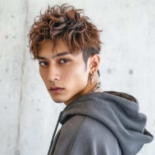 ツイストスパイラルパーマ ツーブロック ベリーショート 20|MENS SALON RUGGED 大野城店