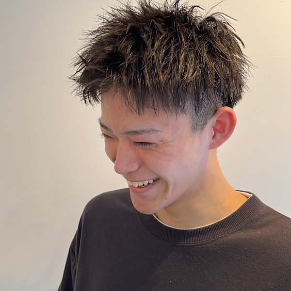 メンズショートパーマ