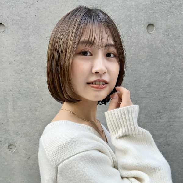 シースルーバングの大人ボブ【銀座/有楽町】30代40代50代|銀座 Respia