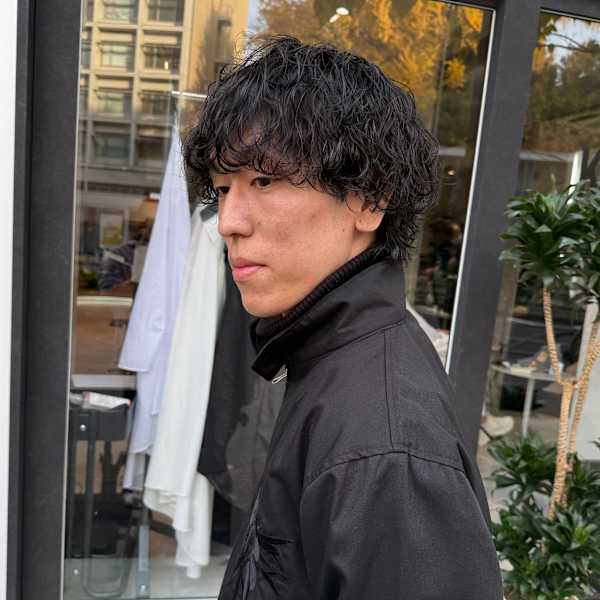 【 メンズマッシュウルフ × ツイストスパイラルパーマ 】