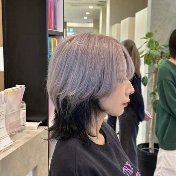 #ハイトーン #デザインカラー #ウルフカット