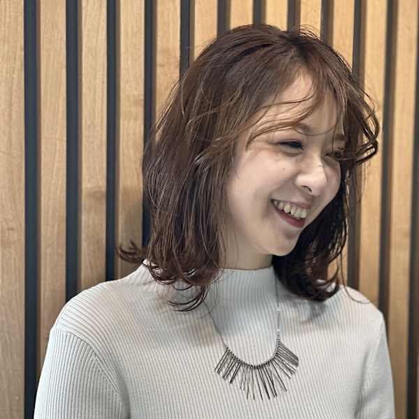 ウルフボブのパーマスタイル【銀座/有楽町】30代40代50代