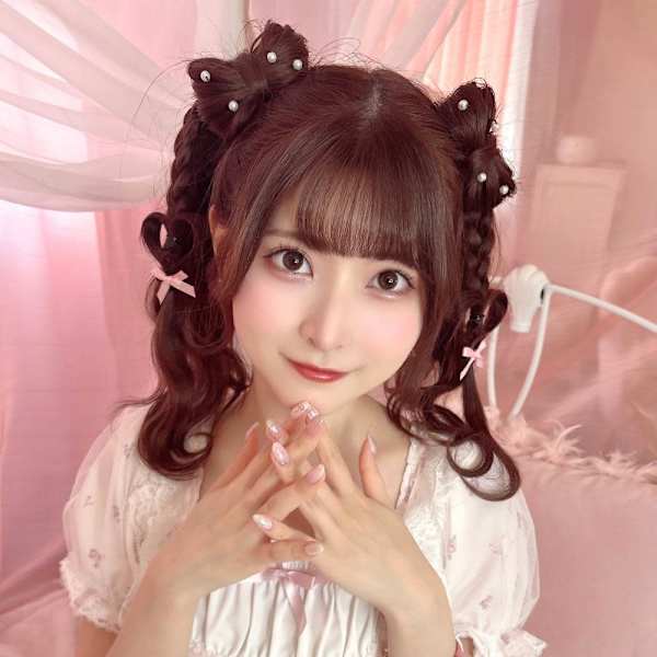 小鳥遊るいちゃん立体リボンハートハーフツイン＊まゆ