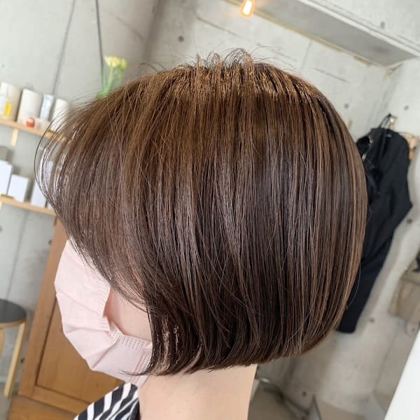 前下がりショートボブ◎20代30代40代|AOZORA HAIR kaminoura