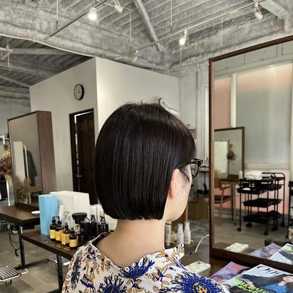 コンパクトミニボブ＊丸みショート|AOZORA HAIR kaminoura