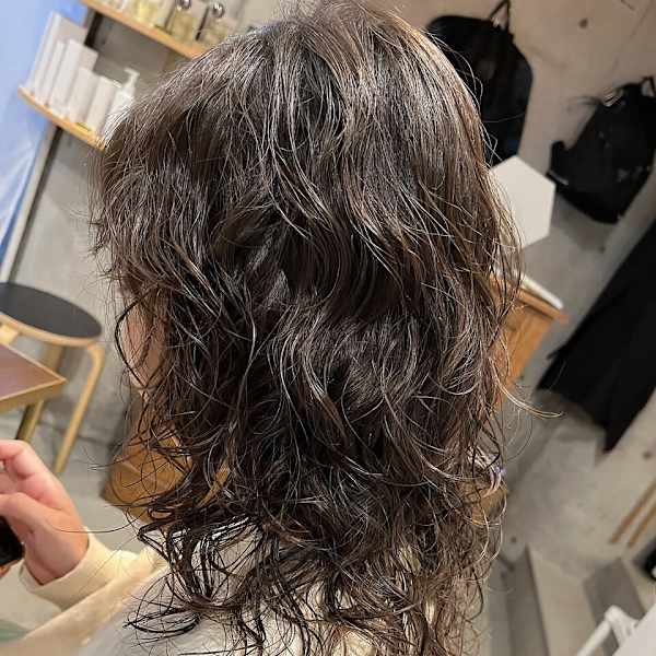 ミディアムウェーブ＊無造作パーマ|AOZORA HAIR kaminoura