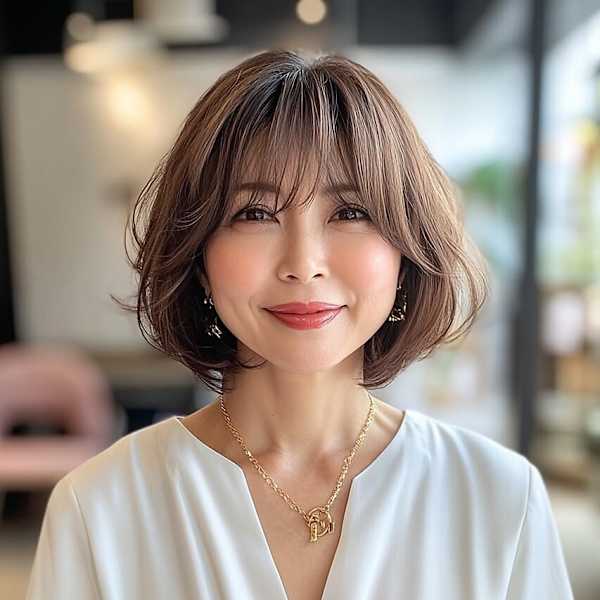 【50代髪型】ショートボブ|AVANCE. PRODUCED by EGAO大阪梅田店