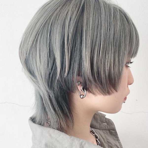美髪似合わせカットワイドバング外ハネボブ小顔イメチェン