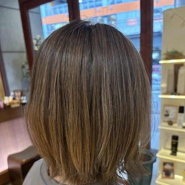 【さすだ】おしゃれベージュカラー◎白髪ぼかしハイライト|tip・top町田店