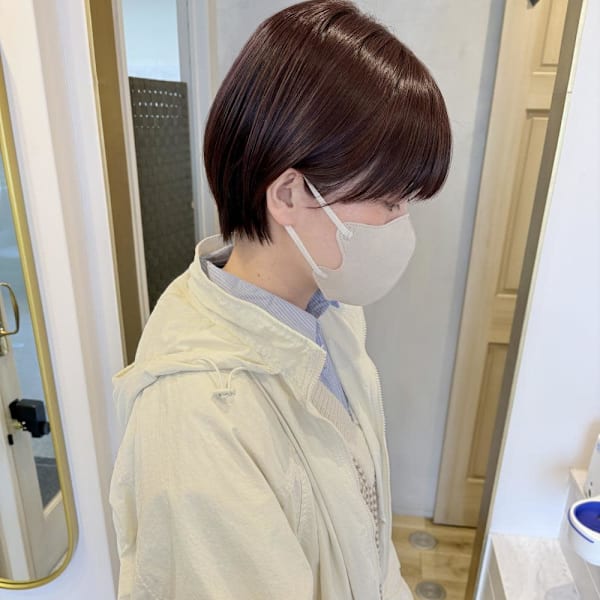 耳掛けナチュラルショート