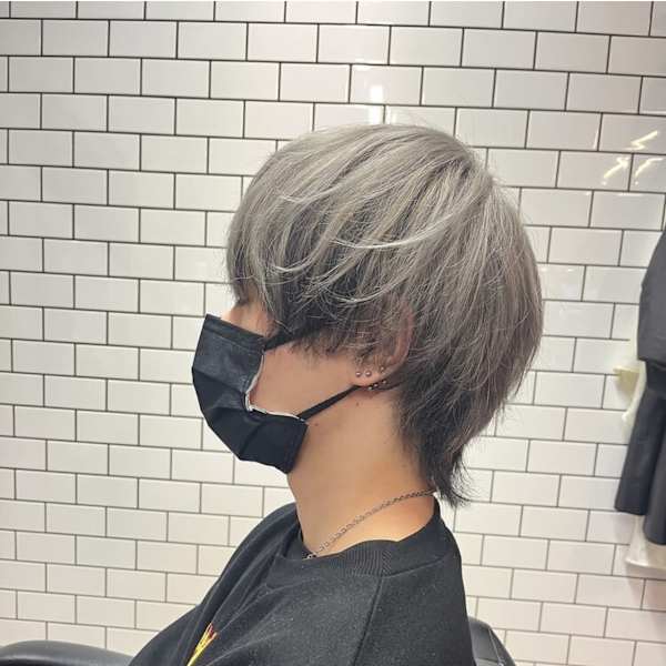 ウルフカット×インナーカラー