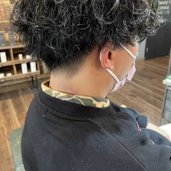 メンズマッシュ×波巻きパーマ