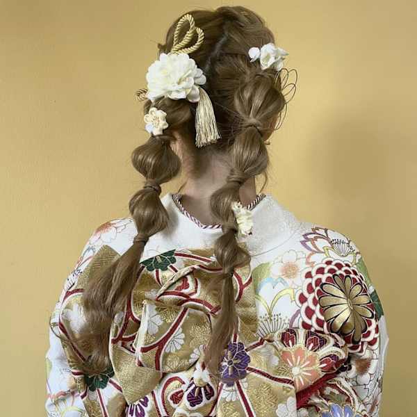 成人式　着付けヘアセット