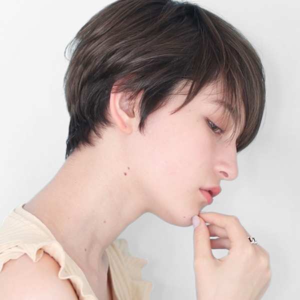 ショート・ボブ/丸顔/前髪あり/絶壁解消/30代/40代/