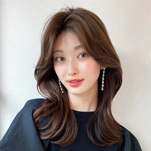 イメチェン姫カットレイヤーロングニュアンスカラー美髪