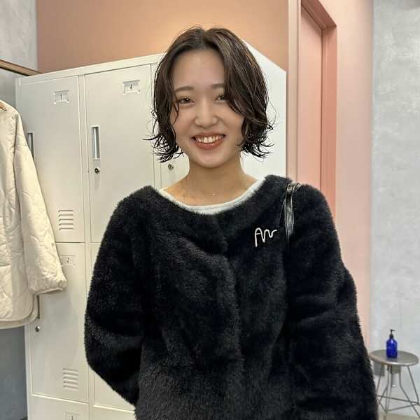 【能田 花音】スタイリングも楽ちんパーマ|a mark