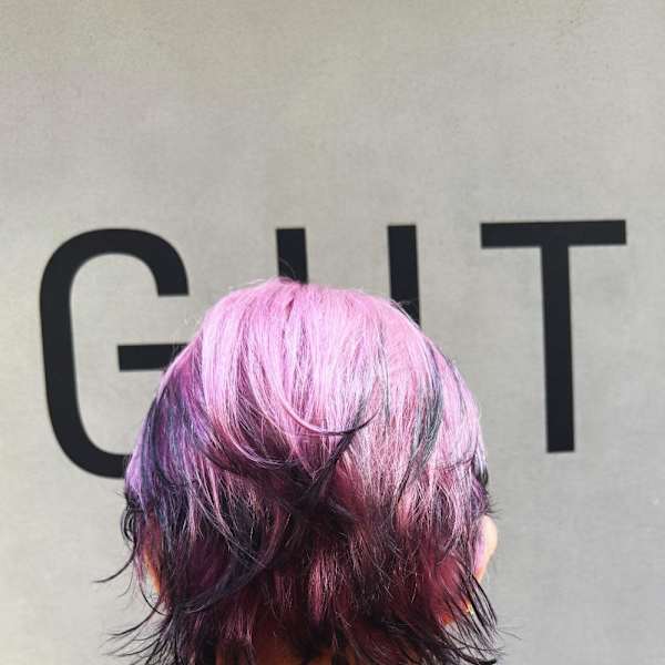 外国人風ピクシーショート/エンドカラー/ローライト