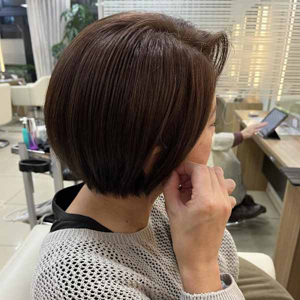 【老沼】イメチェン/ホワイトブロンド/外ハネボブ/美髪