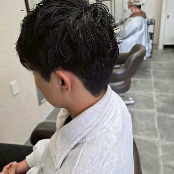 メンズカット/パーマ/グレイカラー/鎌取駅/韓国風/白髪染め