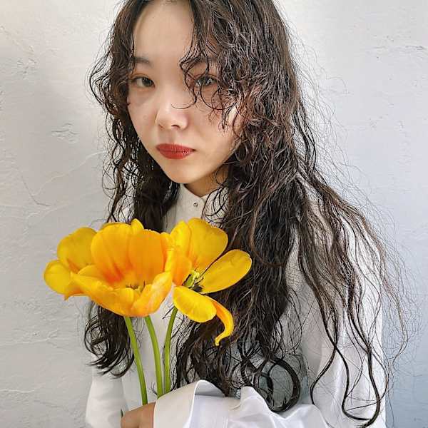 ロングパーマ アンニュイパーマ