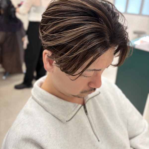 メンズバレイヤージュ(ハイライトデザインカラー)札幌駅