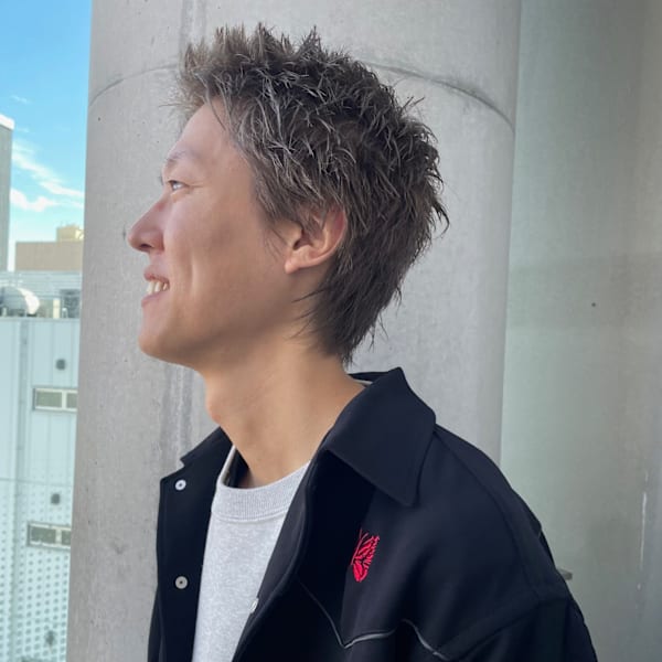 メンズ　スパイキーショート　※ブリーチ有