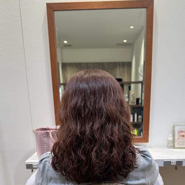 ◎明るめカラー×パーマ◎