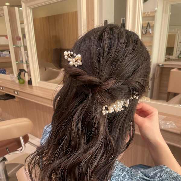 ゆるっとハーフアップ