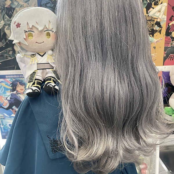 刀剣乱舞 鶴丸国永 シルバー グレーベージュ ホワイトベージ