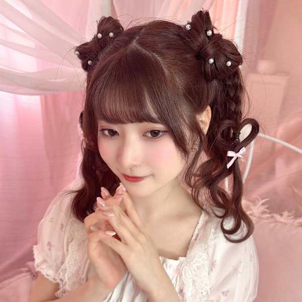 小鳥遊るいちゃん立体リボンハートツイン＊まゆ