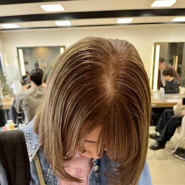 【老沼】イメチェン/ホワイトブロンド/外ハネボブ