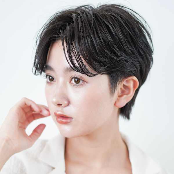 前下がりショート・ボブ/絶壁解消/前髪あり/40代/30代