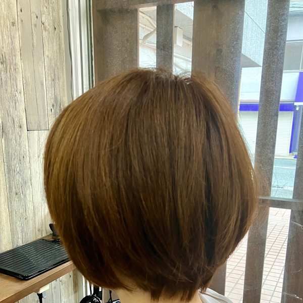 手ぐしで乾かすだけでまとまる!ショートボブ