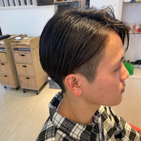 メンズカット/縮毛矯正/ストレート/大学生カット