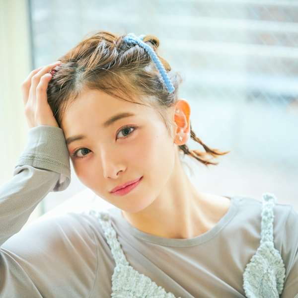 ショートボブリボンアレンジ