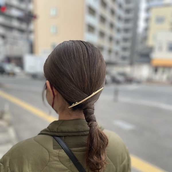 タイトポニーアレンジ