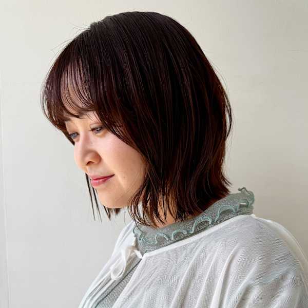 透け感レイヤーボブ|Ash 東戸塚店