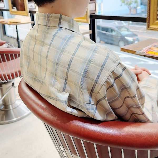 シンプルなイケメンヘア。