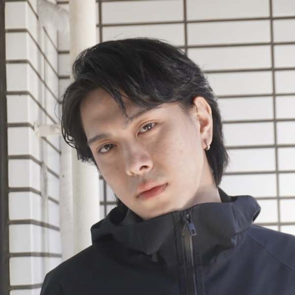 かきあげセンターパート