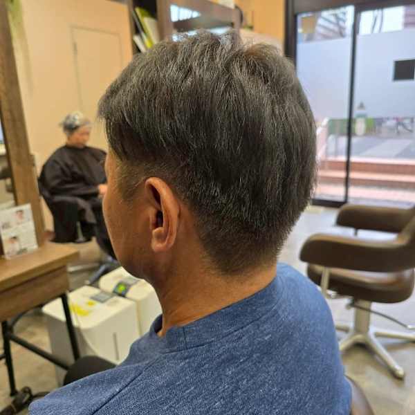 メンズカット/パーマ/グレイカラー/鎌取駅/韓国風/白髪染め