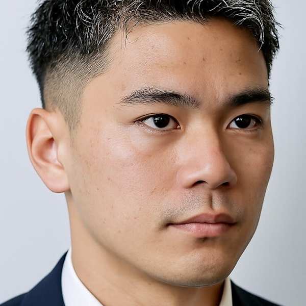 新社会人ビジネスアップバンク爽やかショート黒髪20代30代|LAVIE NEW STANDARD BARBER 両国店