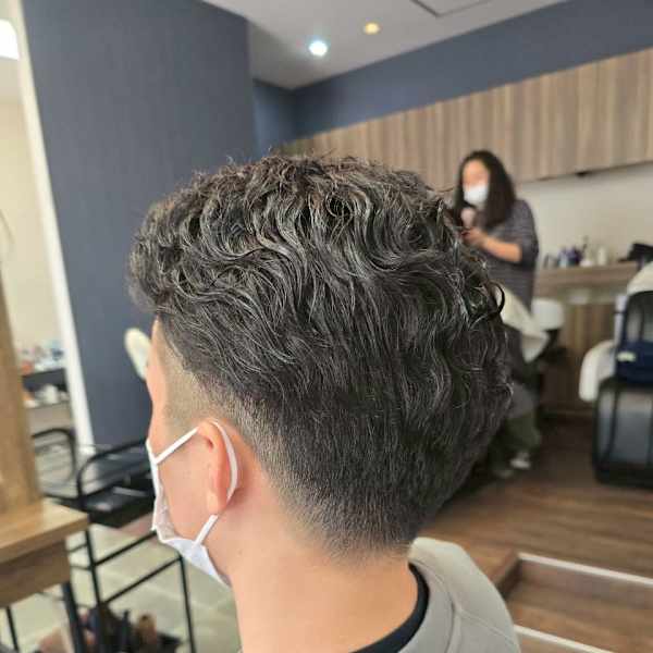 メンズカット/パーマ/グレイカラー/鎌取駅/韓国風/白髪染め