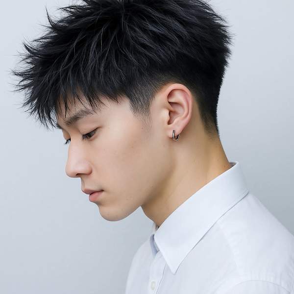 無造作マッシュ × 束感ショート